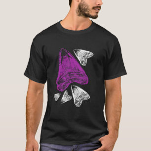 Camiseta Megalodon fóssil dentes de manga comprida