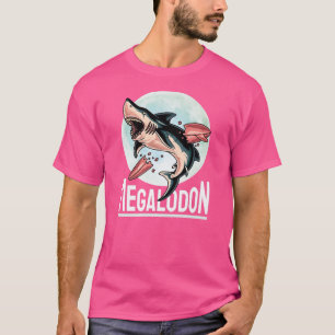 Camiseta Megalodon I Tubarão Branco I MEG I Peixe Pré-Histó