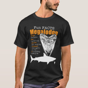Camiseta Megalodon Long Sleeve Shirt - Fato engraçado de Me
