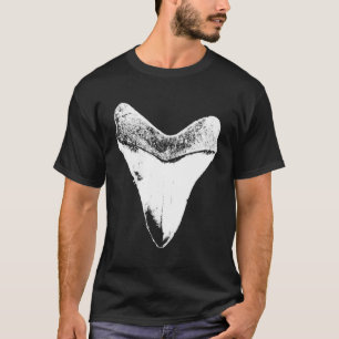 Camiseta Megalodon Meg Engraçado Tubarão Pré-Histórico Dent