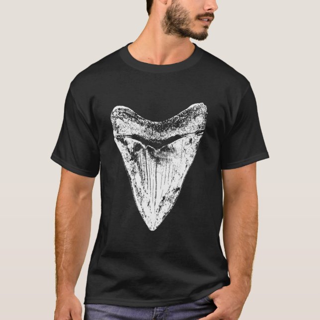Camiseta Megalodon Tooth Shark Meg Sharks Fossil Th (Frente)