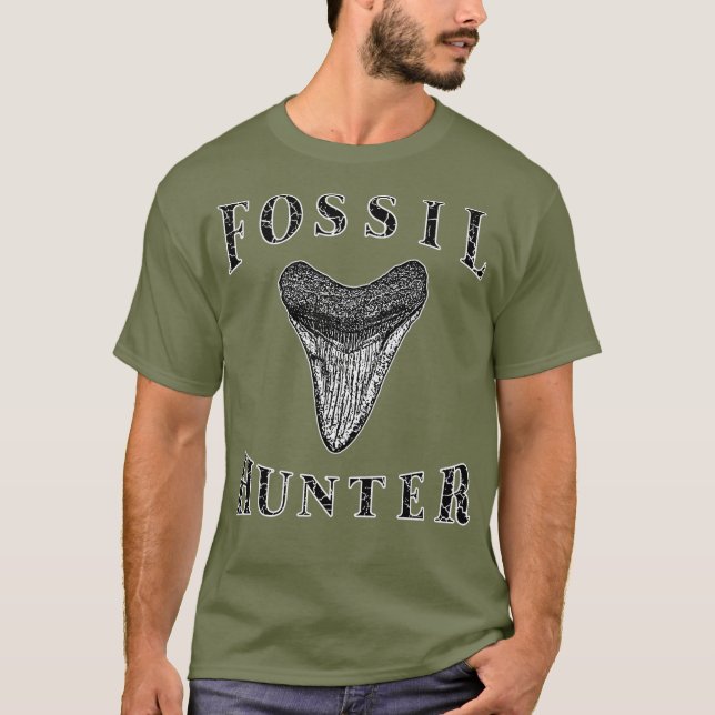 Camiseta Megalodon Tooth Sharks Tooth Fossil Hunter (Frente)