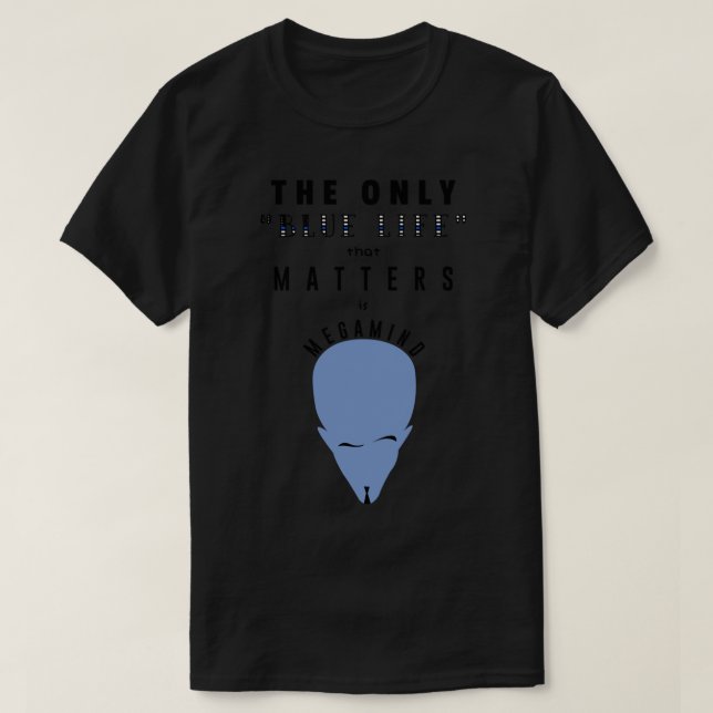 Camiseta Megamind Blue Life (Frente do Design)