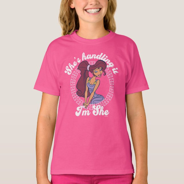 Camiseta Megara - She's Handling It, I'm She T-Shirt (Frente)