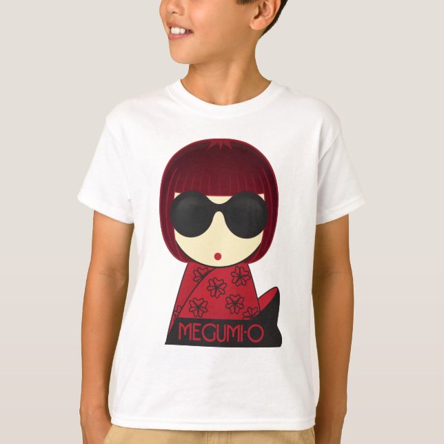 Camiseta MEGUMI ・ Crianças Camisas, Todos Estilos e Cores (Frente)