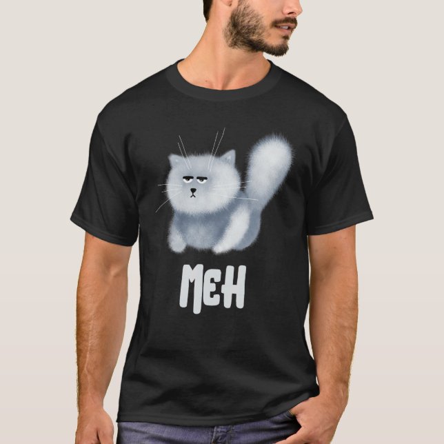 Camiseta Meh Cat  for Cat  Pet (Frente)