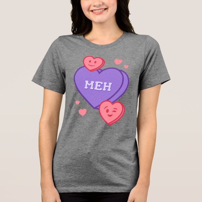 Camiseta 'Meh – Coração de Conversa' (Frente)