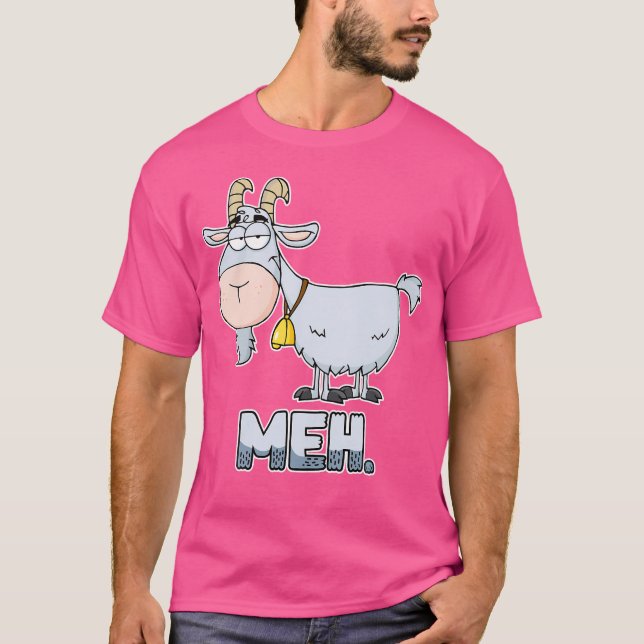 Camiseta Meh Sarcastic Goat Lover Goat (Frente)
