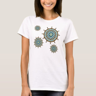 Camiseta Mehndi Fantasy Camisa-Luz-de-Cobre