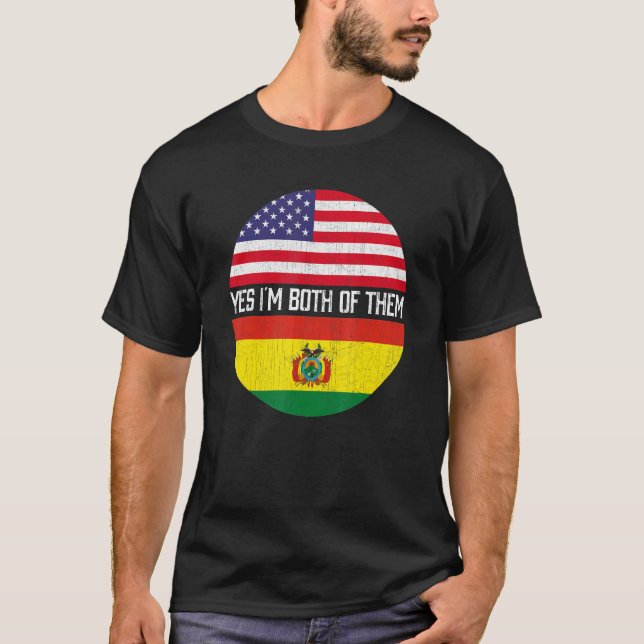 Camiseta Meia-Americana Semestre Boliviana - Família Herita (Frente)
