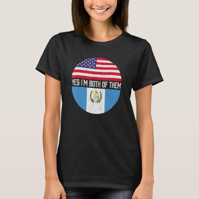 Camiseta Meia-Americana Semestre guatemalteca dos Estados U (Frente)