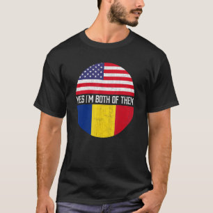 Camiseta Meia-Americana Semestre Romena - Família Herita De