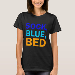 Camiseta Meia Azul Cama _ Incrível Meia Azul Cama