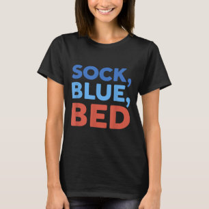 Camiseta Meia Azul Cama Meme Engraçado _1