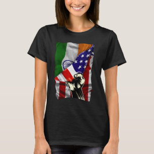Camiseta Meia Bandeira Americana Indiana RAÍZES Bandeira EU
