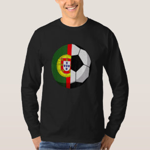 Camiseta Meia bandeira de Portugal Meia futebol