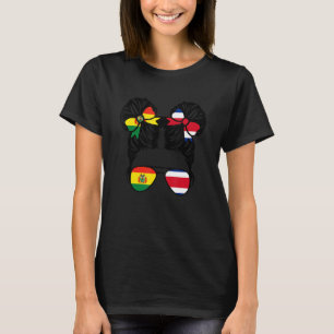 Camiseta Meia boliviana Meia moça-riquenha na Bolívia crian