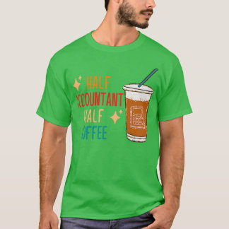 Camiseta Meia Contadora Contadora De Café Engraçado