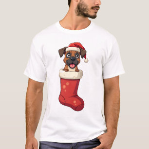 Camiseta Meia de Natal Boxer