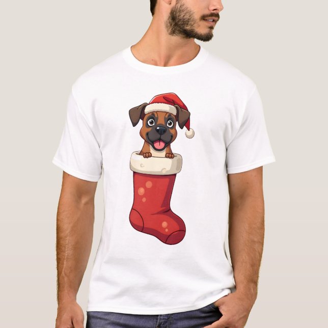 Camiseta Meia de Natal Boxer (Frente)
