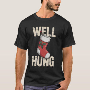 Camiseta Meia de Natal Suja e Bem Pendurada Celebração de N