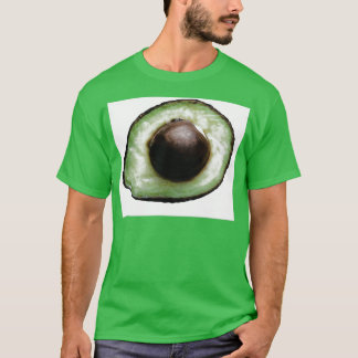 Camiseta Meia-desenho do abacate com cor