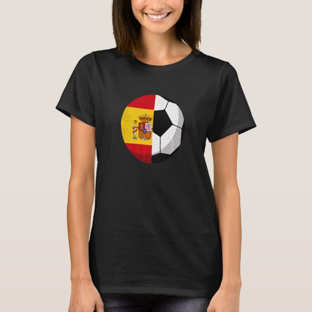 Camiseta Meia Espanha Sinalizador Meia Futebol de Futebol (Frente)