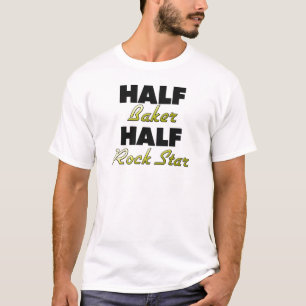 Camiseta Meia estrela do rock do meio padeiro