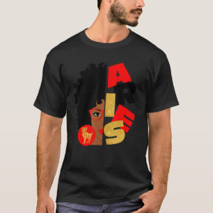 Camiseta Meia Face Aries Black Queen Aniversário Zodiac Cur