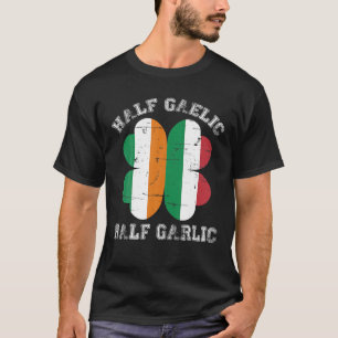 Camiseta Meia gaélica de meio alho italiano - Santo Patrí