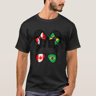 Camiseta Meia garota canadense canadense canadense Kids Her