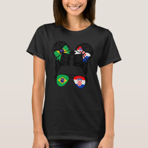 Camiseta Meia garota croata brasileira