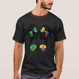 Camiseta Meia garota equatoriana brasileira