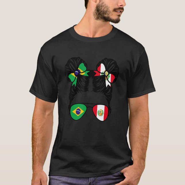 Camiseta Meia garota peruana brasileira (Frente)