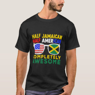 Camiseta Meia-jama jamaicana americana completamente incrív