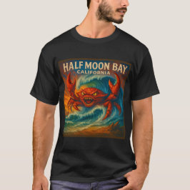 CAMISETA MEIA LUA BAÍA, CALIFÓRNIA.