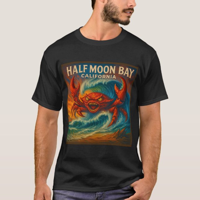 CAMISETA MEIA LUA BAÍA, CALIFÓRNIA.   (Frente)
