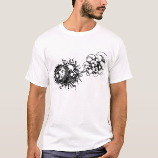 Camiseta meia lua, sol e vento