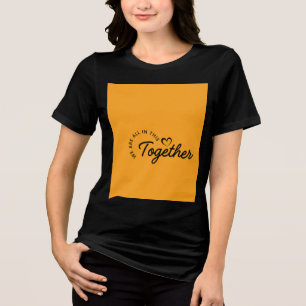 Camiseta meia manga com citação