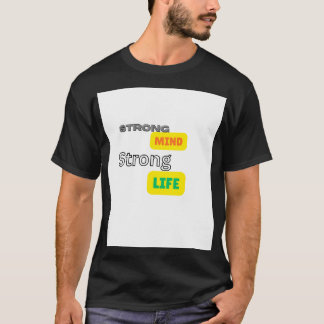 Camiseta meia manga com citação motivacional