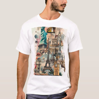 camiseta meia manga com impressão incrível