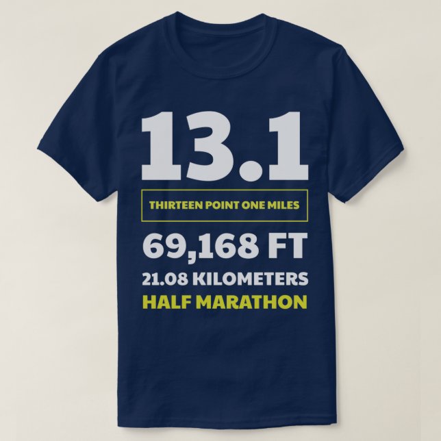 Camiseta Meia-maratona 131 1 (Frente do Design)