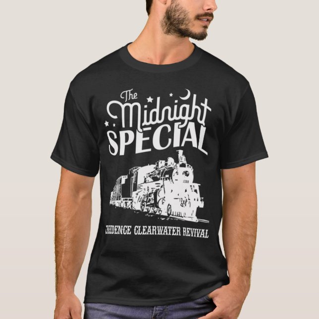 Camiseta Meia-noite - Banda Especial Ccr American Rock (Frente)