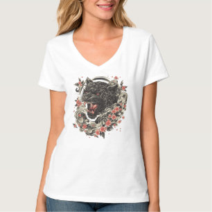 Camiseta meia-noite Blossom Jaguar-Força, Elegância