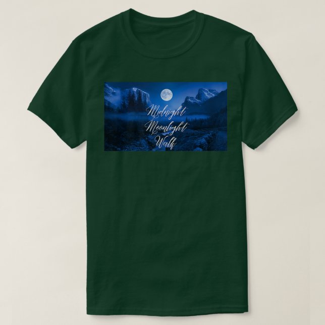 Camiseta Meia-noite Marcha de Lua114 (Frente do Design)