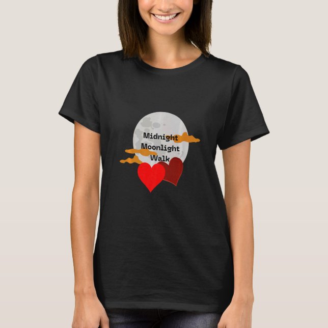 Camiseta Meia-noite Moonlight Walk 1 (Frente)