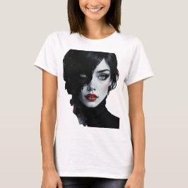 Camiseta Meia-Noite - Retrato De Tinta-Splash