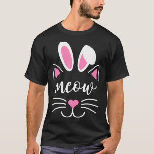 Camiseta Meia-Páscoa Dia da Cara Coelhinha Oia Engraçado Ca