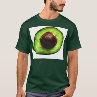 Camiseta Meia-pintura a óleo de abacate 1