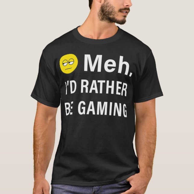 Camiseta Meia Preferencialmente Está Jogando Jogo Engraçado (Frente)